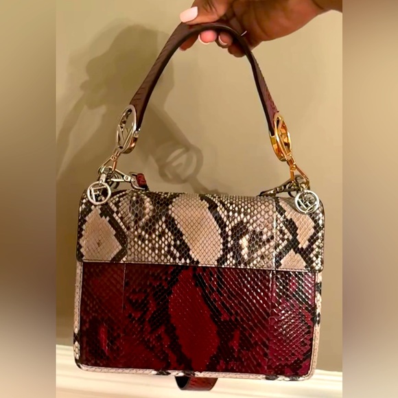 Fendi Kan I Flogo python bag- authentic with all papers - Picture 9 of 14